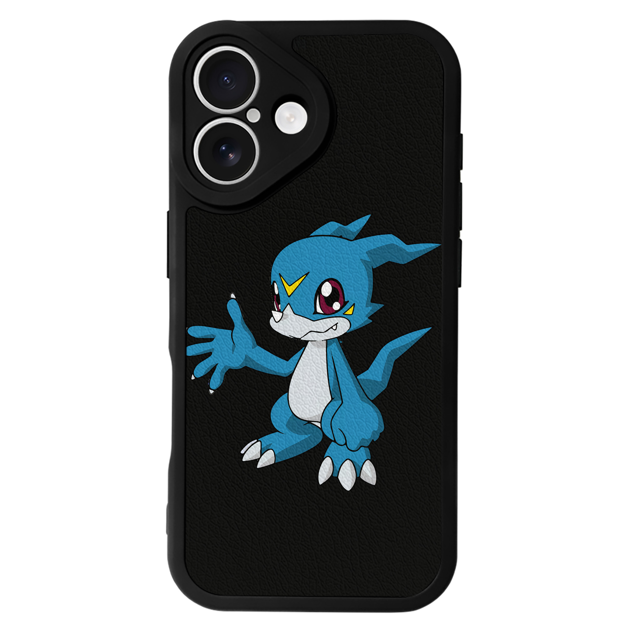 （画像用） Digimon デジタルモンスター/デジモン 【iPhone 16シリーズ対応】シリコンスマホケース（レザー調） 材質：シリコン